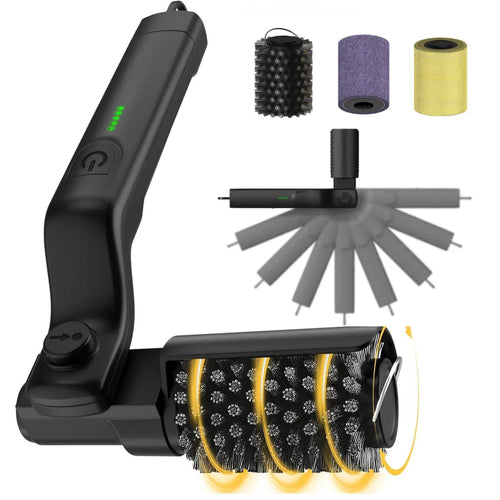 Electric BBQ Grill Brush | Rotating Steel Bristles | GrillMate