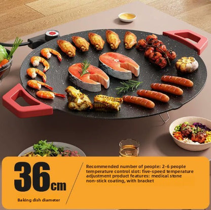 Electric Grill Pan Multifunctional All-In-One Frying Pan